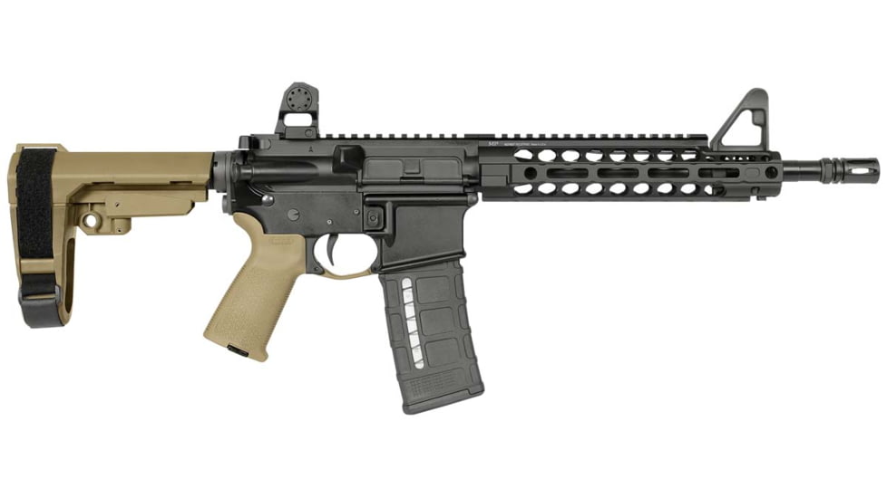 Midwest Industries Two Piece Free Float Handguard, AR-15, 9.5 in, Carbine Length, M-LOK, Anodized, Black, MI-20XM