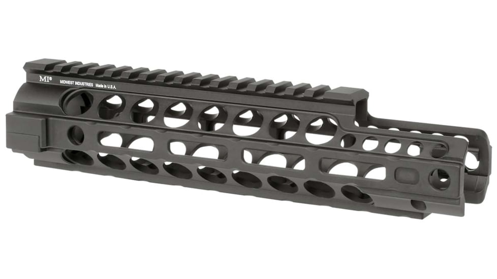 Midwest Industries Two Piece Free Float Handguard, AR-15, 9.5 in, Carbine Length, M-LOK, Anodized, Black, MI-20XM