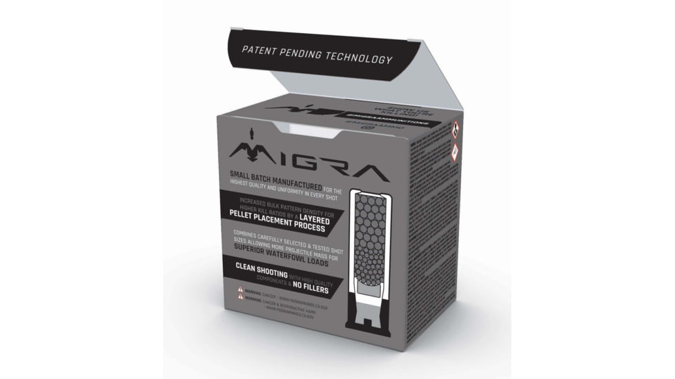 Migra Combinational 12 Gauge 1 1/4 oz 3in Centerfire Shotgun Ammo, 25 Rounds, M-12S1-3