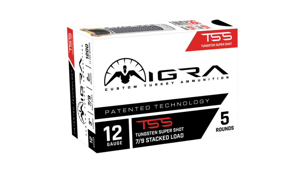 Migra Hybrid Custom Turkey 12 Gauge 2 oz 3 in Shotgun Ammo, #5/9, 5 Rounds, 1103172