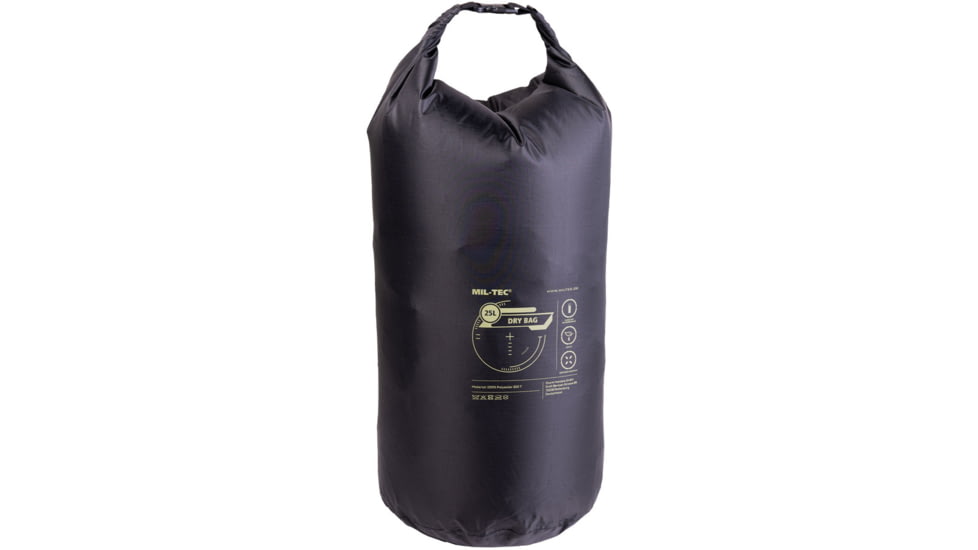 MIL-TEC 25L Dry Bag, Black, 13878202