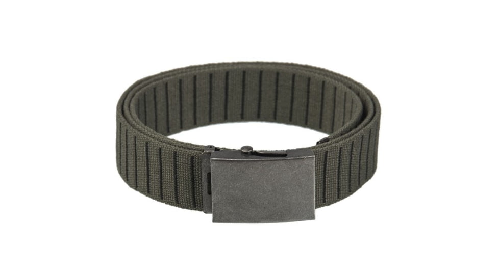MIL-TEC Belt w/Stone Washed Buckle, 40mm, OD/Black, One Size, 13172501