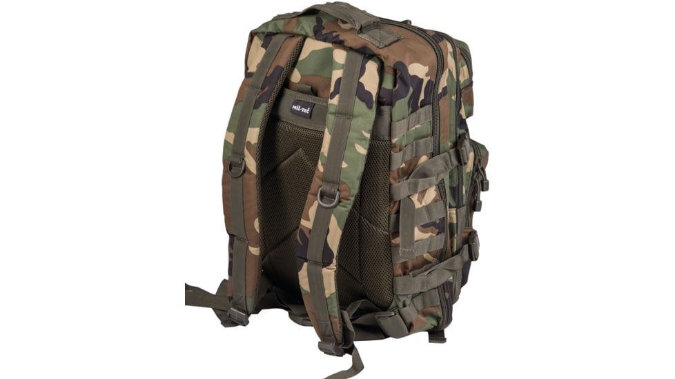 MIL-TEC Assault Backpack, Woodland Camo, 36L, 14002220