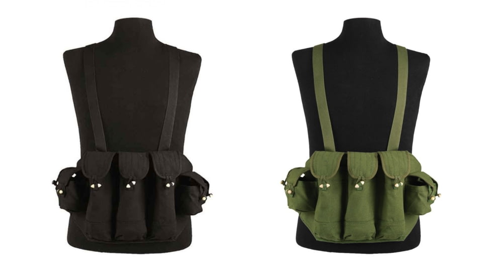 Mil-Tec by Sturm AK47 Bandolier, Black, Olive Drab