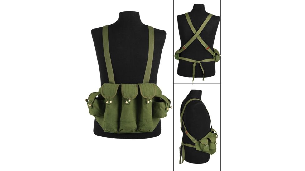 MIL-TEC AK-47 Bandolier, Olive Drab, Adjustable, 13533100