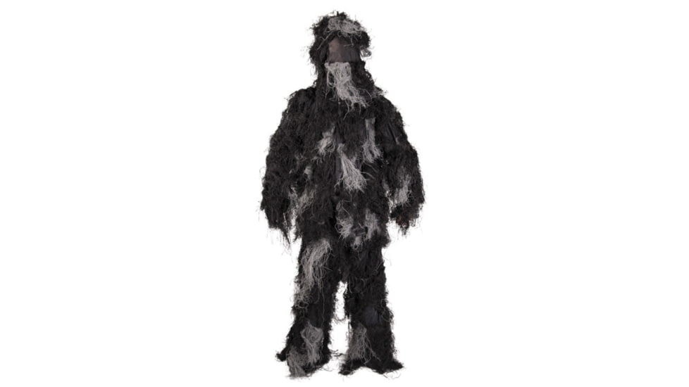MIL-TEC Fire-Resistant 4-Piece Ghillie Suit, Night Camo, Exra Large/2XL, 11961880-003