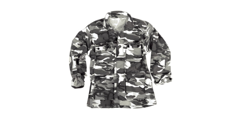 MIL-TEC Ripstop BDU Jacket - Men's, Urban Camo, Medium, 11824022-903