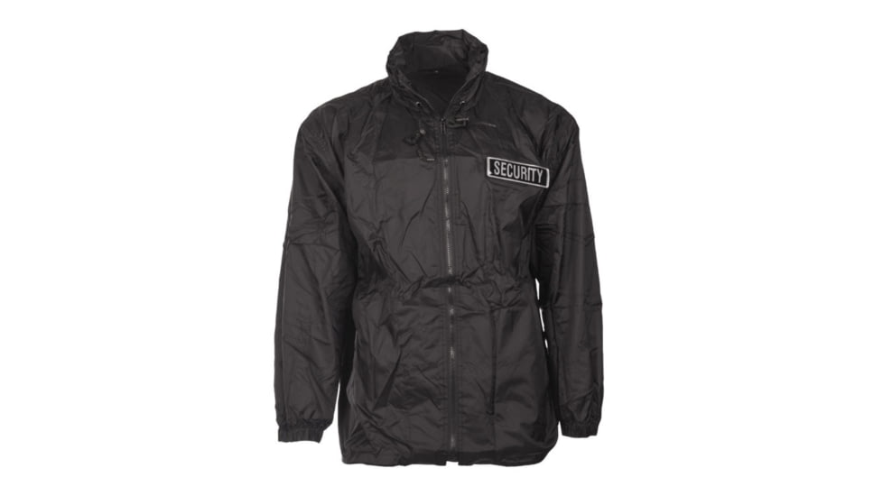 MIL-TEC Security Windbreaker Jackets - Men's, Black, Medium, 12055002-903