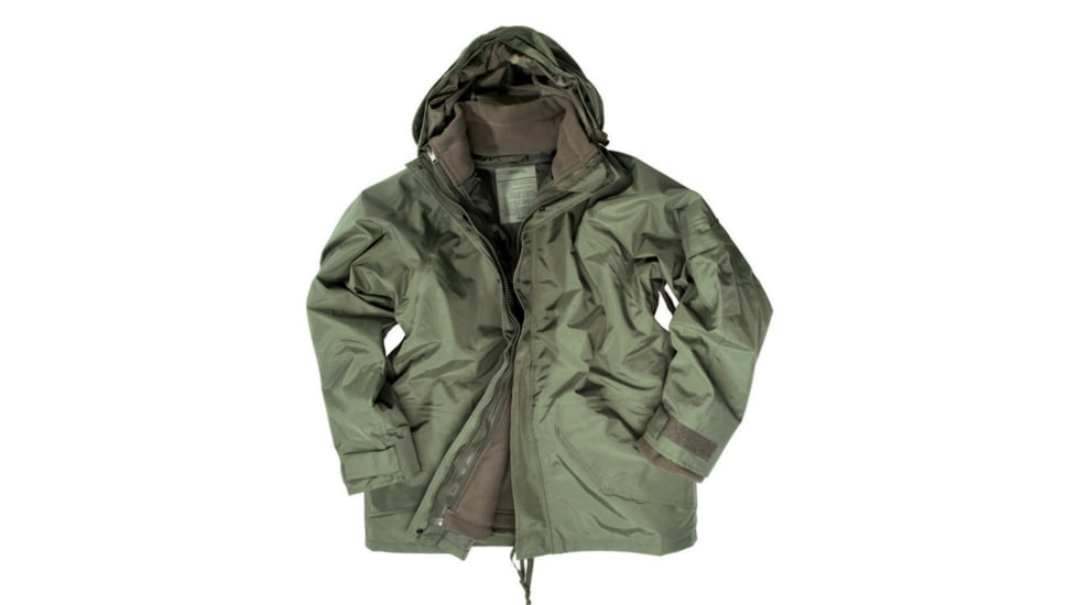 MIL-TEC Trilam. Wet Weather Jacket w/Fleece Liner - Men's, Olive Drab, 3XL, 10615001-907