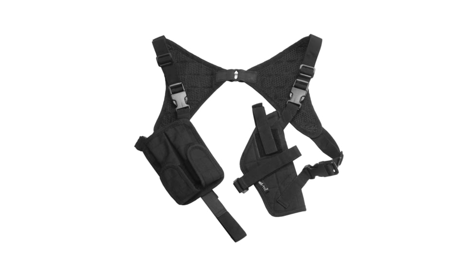 MIL-TEC Cordura Shoulder Holster, Black, Adjustable, 16131002