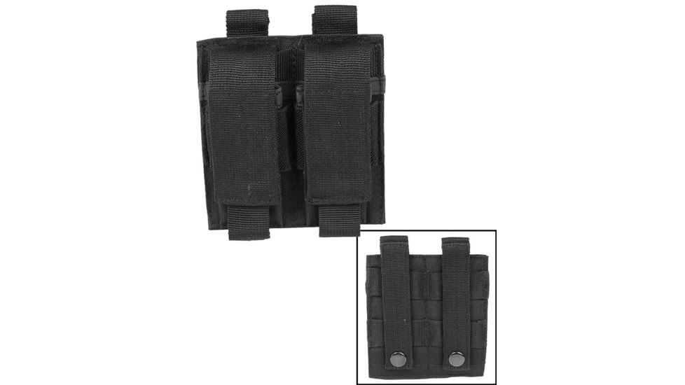 MIL-TEC Double Pistol Magazine Pouch, Black, 4.5 x .80 x 4.7, 13495502