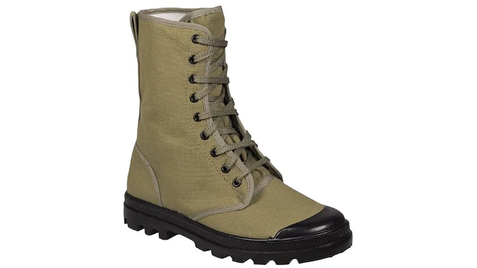 MIL-TEC French Style 9-Hole Canvas Combat Boots - Men's