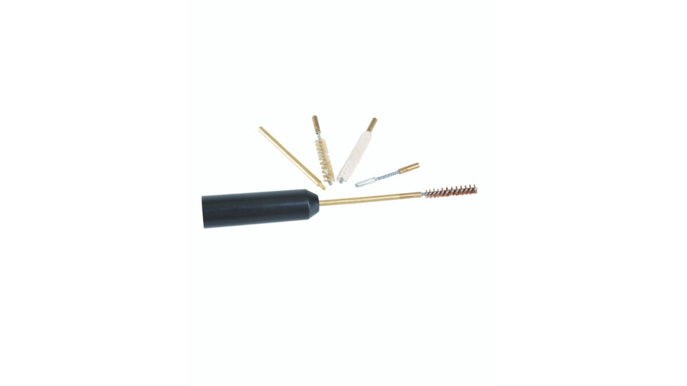 MIL-TEC 9mm Pistol Cleaning Kit, .35 Caliber, 6 Pieces, Gold, 16171000