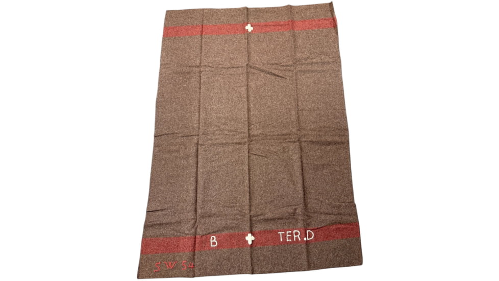 MIL-TEC Swiss Old Style Wool Blanket, Brown, 14428509