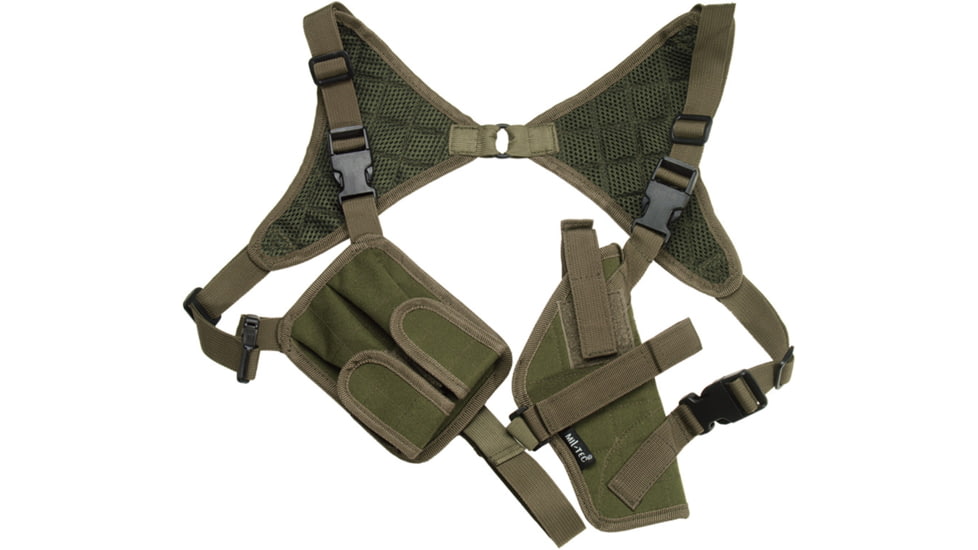 MIL-TEC Cordura Shoulder Holster, OD Green, Adjustable, 16131001