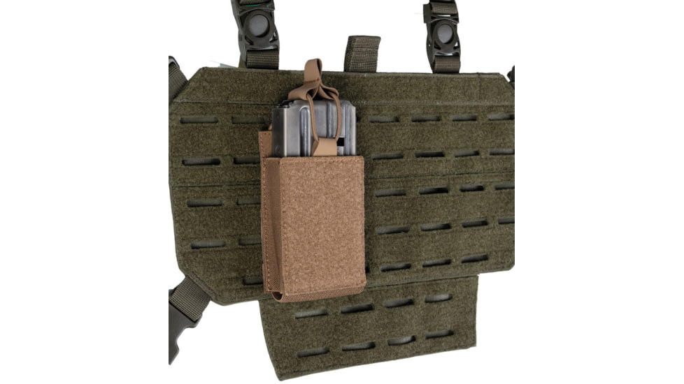 MIL-TEC Single Mag Pouch W/Hook &amp; Loop, Dark Coyote, 13496119