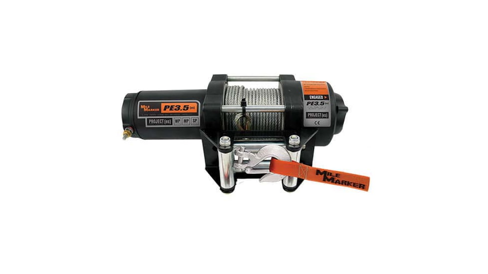 Mile Marker PE3.5 ATV/UTV Winch, 3.500 lb Capacity, 77-50112BW