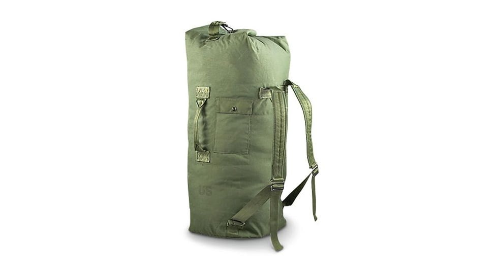 Military Surplus 2-Strap Cordura Nylon Duffle, Od Green, WMA189OD