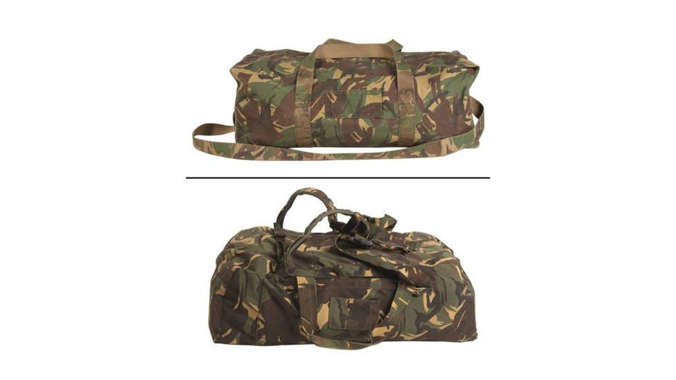 Military Surplus Combat Pilot Bag Used, Dutch Camo 91384000