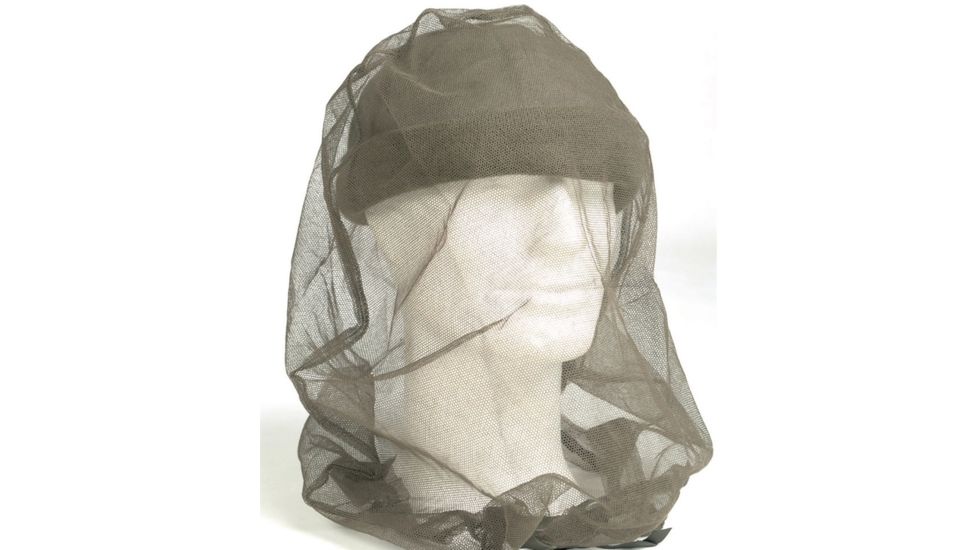 Military Surplus German Mosquito Head Net Used, Olive Drab, One Size 91229400
