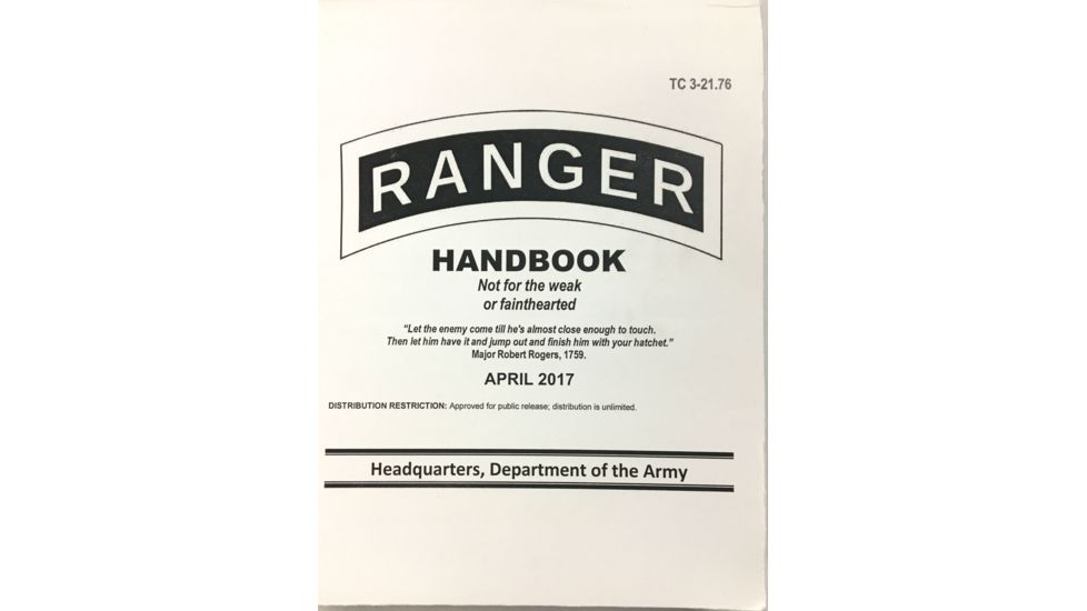 Army Navy Sales Gi Army Ranger Handbook 2017, White, 9 X 6, BK175