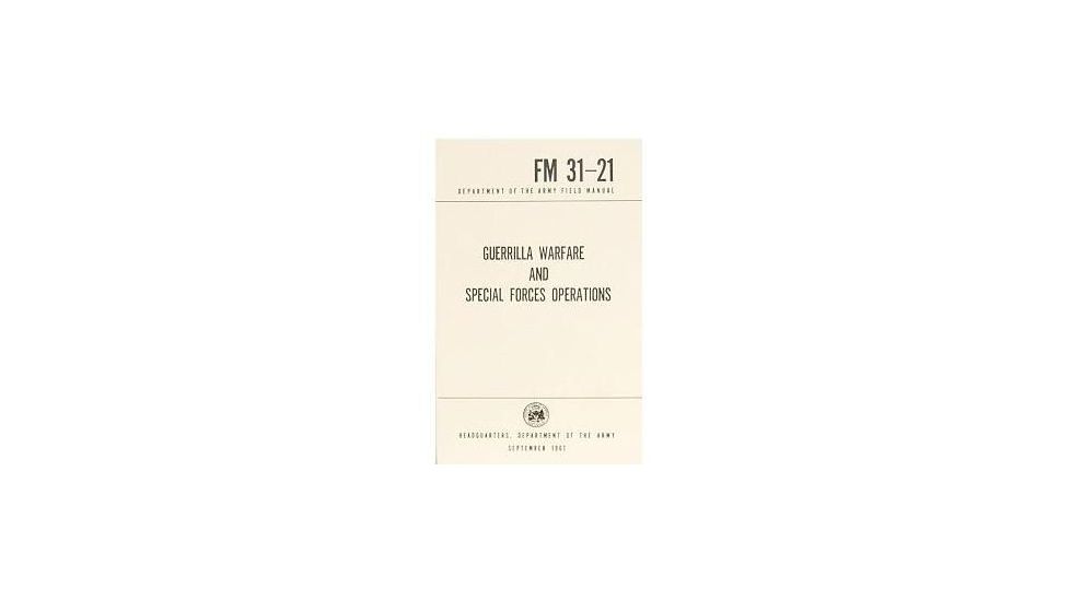 Army Navy Sales Guerrilla Warfare and Special Forces Operations Manual FM 31-21, Brown, 5.5 X 8.5, BK080