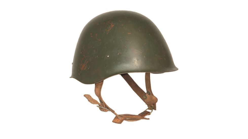 Military Surplus Hungarian Steel Helmet Used, Olive Drab, One Size 91665500