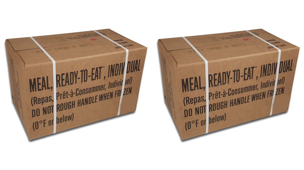 Military Surplus Meals Ready To Eat Case Combo Menu A and B, Inspection 2019