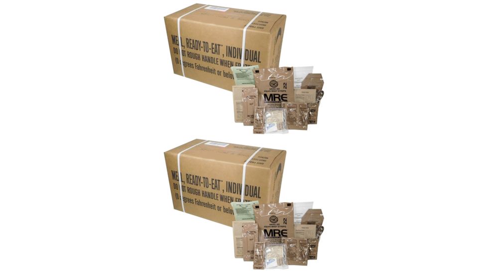 Military Surplus Meals Ready To Eat Case Combo, Menu A and B, Inspection 2021
