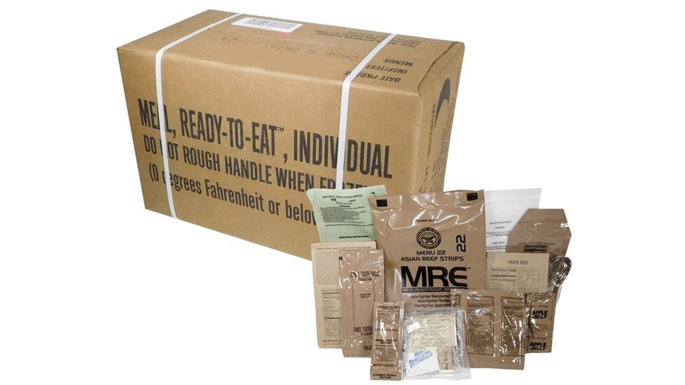 Military Surplus Meals Ready To Eat Case, Inspection 2020, Menu A, Brown, 16x9x11in, NSN 8970-00-149-1094, MRE2020 (A)