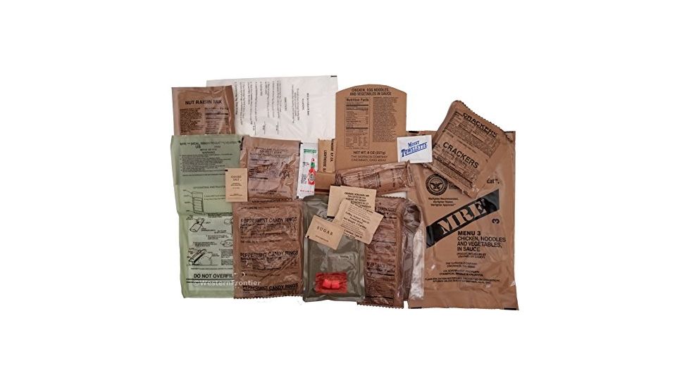 Military Surplus Meals Ready To Eat Case, Inspection 2020, Menu A, Brown, 16x9x11in, NSN 8970-00-149-1094, MRE2020 (A)