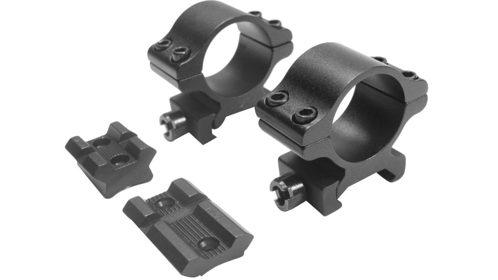 Millett Angle-Loc Combo Base &amp; Rings, 1in Medium, Matte, FN Mauser, Detachable, Clam