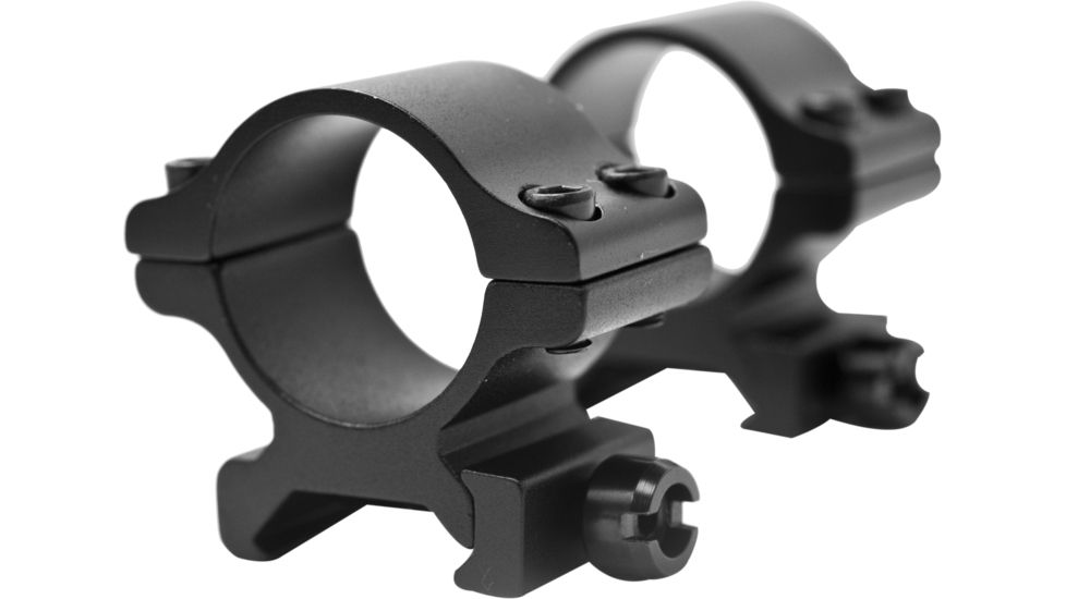 Millett Detachable Aluminum Rings, 1in, Low, Matte, Clam Pack