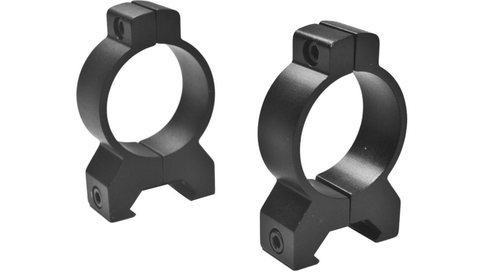 Millett Angle-Loc Detachable Rings, 30mm Medium, Matte Aluminum, Vertical Split, Clam