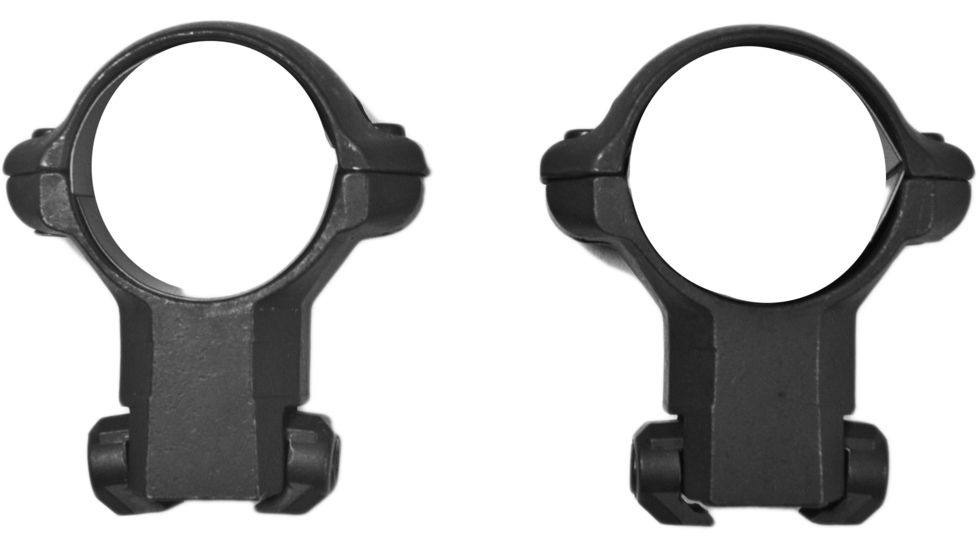 Millett Angle-Loc Weaver Style Rifle Scope Rings, 1in, .22 Cal 11mm Euro Grooved, High, Matte