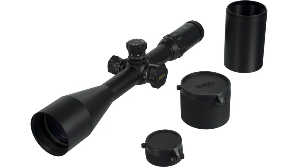 Millett Buck Gold Series 4-16x56 30 mm Rifle Scope Side Focus BK30735 - MIL DOT, Multi Coat - with included lens caps and sun shade