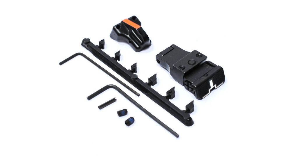 Millett Combo, White Outline Rear, Orange Bar Front 