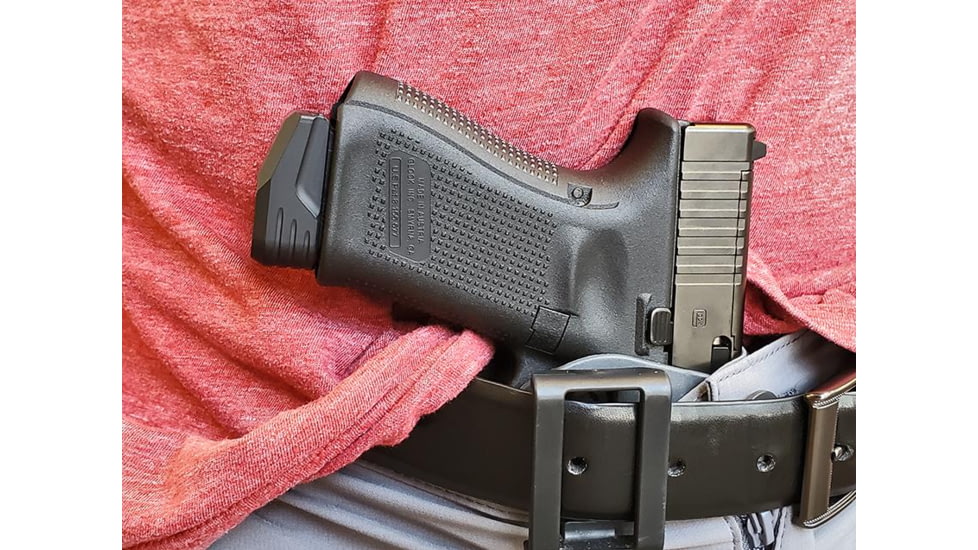 MILSPIN Beef Jones Weighted Magazine Base Plate For Glock 17/17L/18/19/19X/22/23/24/26/27/31/34/35, Blacked Out Cerakote on Stainless Steel, 1141118000