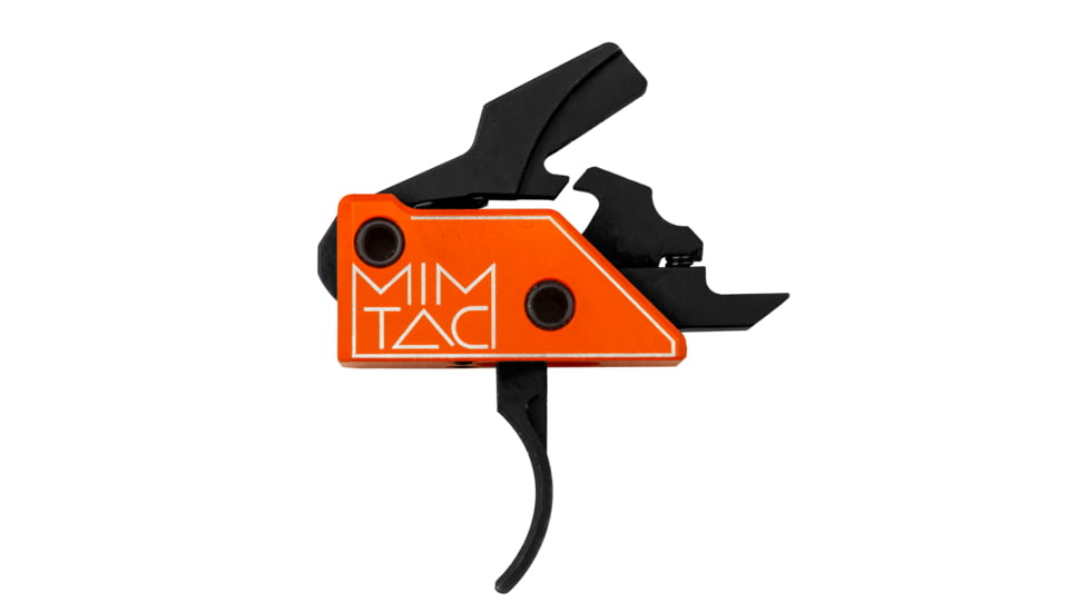 Mimtac Drastic AR-15 Drop-in Trigger, Curved, Orange/Black, DRCR-556-ORG1