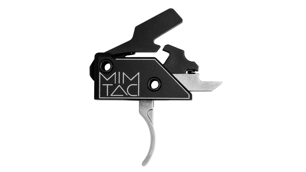 Mimtac Drastic AR-15 Drop-in Touch Trigger, Curved, Silver/Black, DRCR-SVR-01
