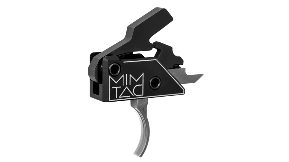 Mimtac Drastic AR-15 Drop-in Trigger, Curved, Silver/Black, DRCR-556-SVR1