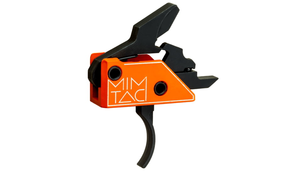 Mimtac Drastic CR 9 AR-9 Drop-In Trigger, Curved, Orange/Black, DRCR9-ORG-01