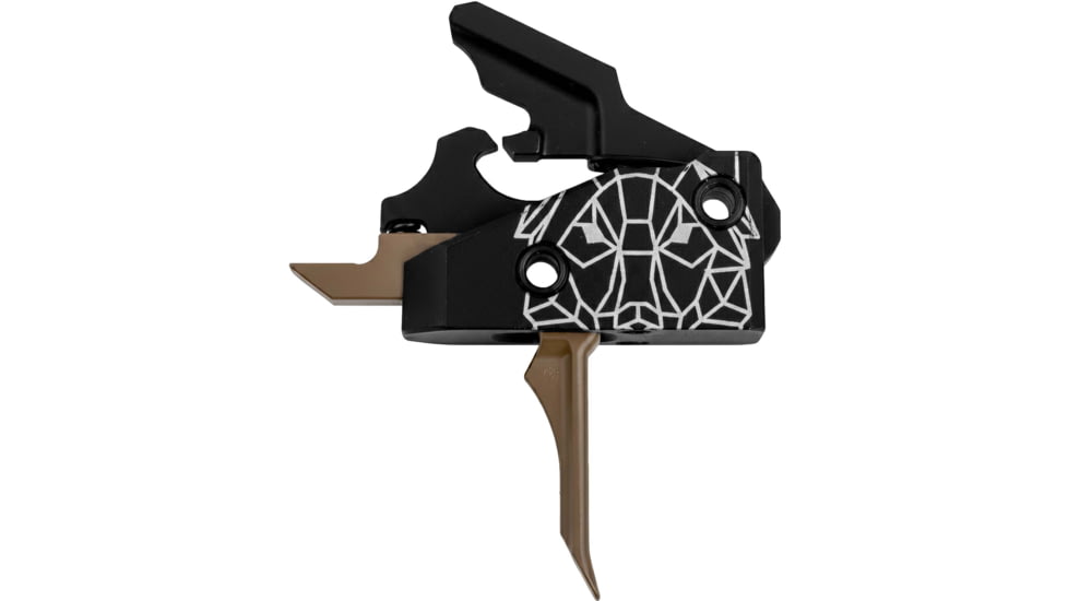 Mimtac Drastic Gen 2 AR-15 Drop-in Trigger, FDE/Black, DR-GEN2-FDE