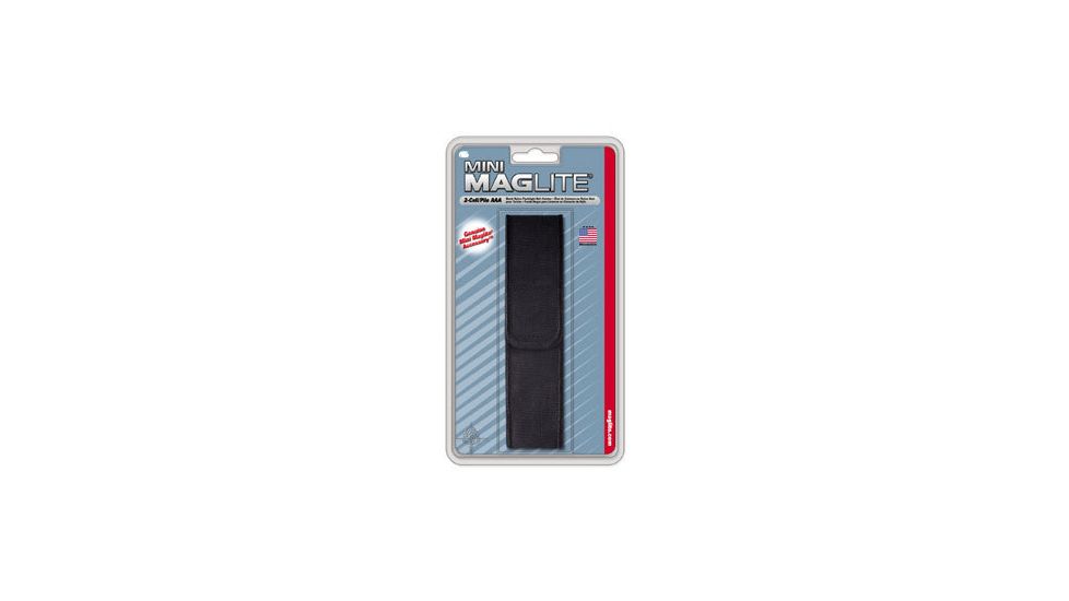 Mini MagLite AAA-Cell Flashlight Black Nylon Belt Holster