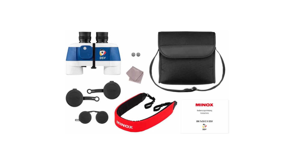 Minox BN C II 7 x 50mm Binoculars, Blue/White, 7x50, 62256