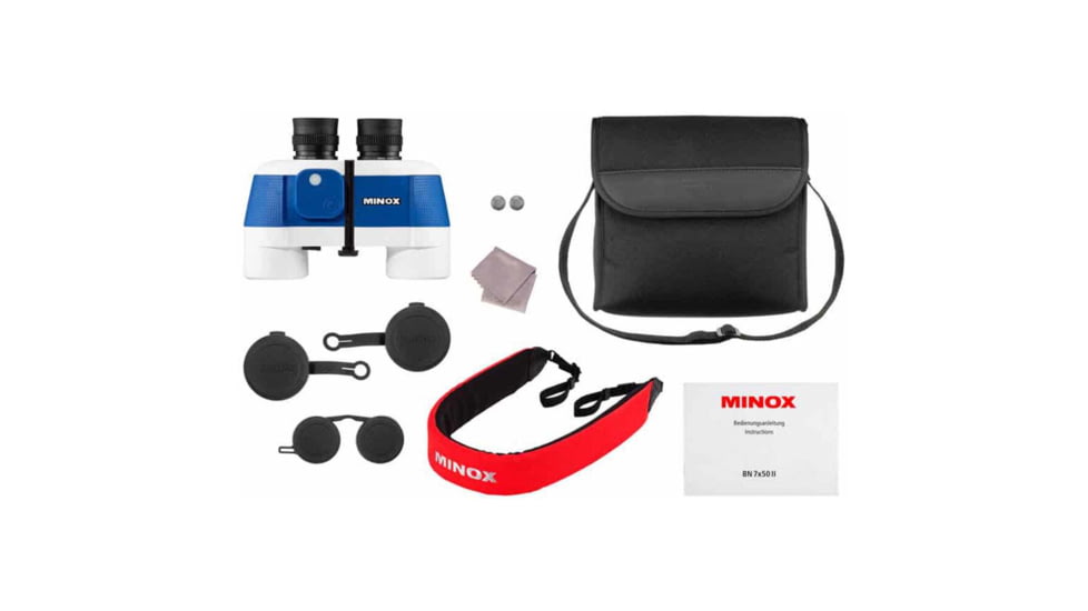 Minox BN II 7 x 50mm Binoculars, Blue/White, 7x50, 62257