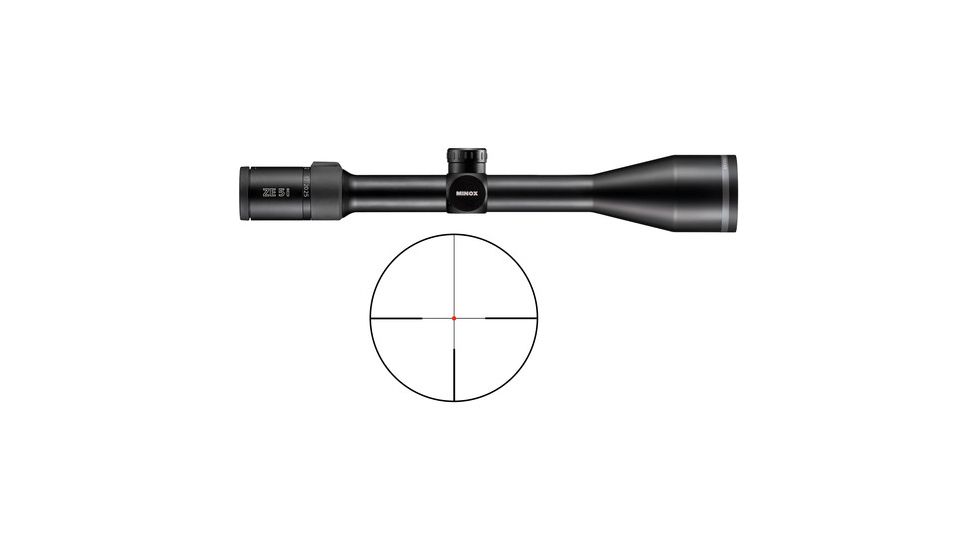 Minox ZE5.2i 5-25 x 56 SF Illuminated German 4 Rifle Scope, Black 66625