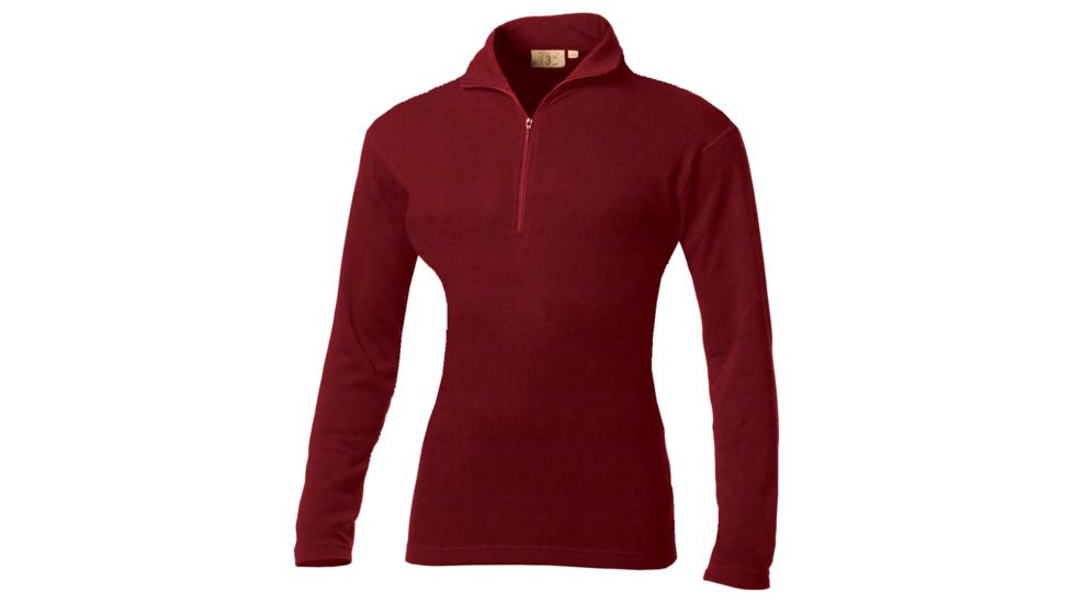 Minus 33 Sequoia Mid-Weight 1/4 Zip - Womens-True Red-Large