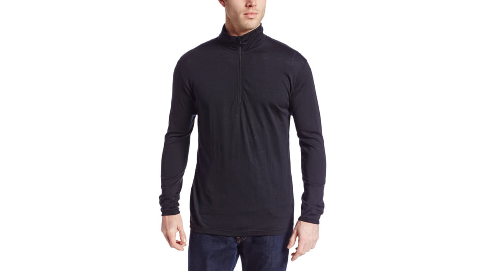 Minus33 Allagash Lightweight Wool 1/4 Zip, Black, X-Small, 744XS
