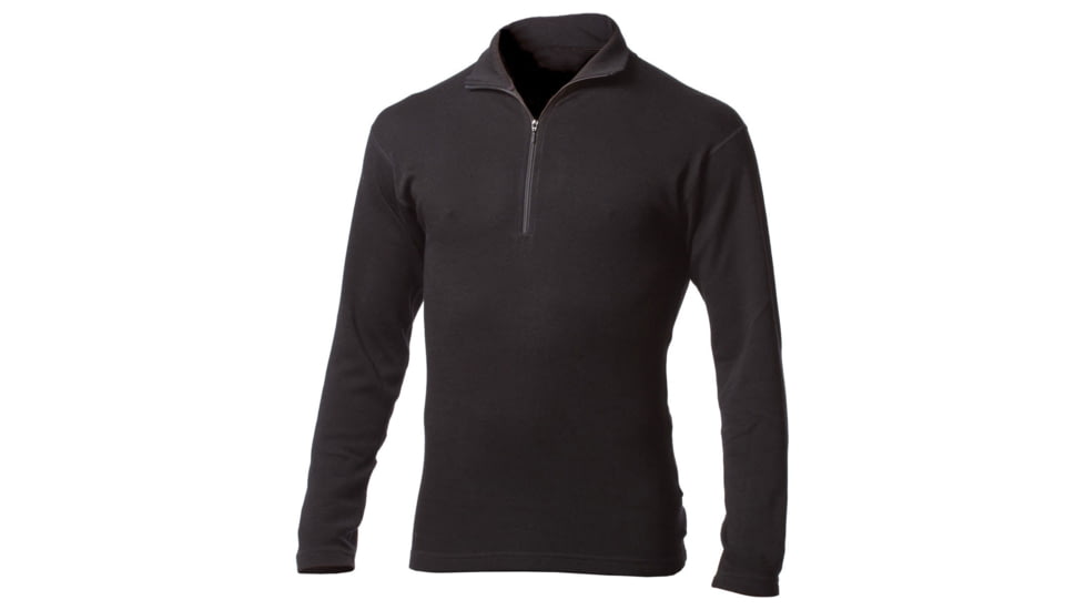 Minus33 Allagash Lightweight Wool 1/4 Zip, Black, X-Small, 744XS